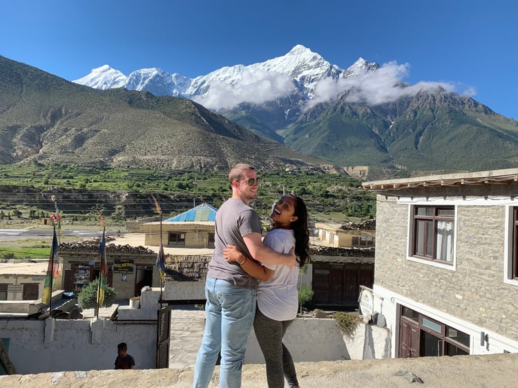 Shriya and Peter in Mustang, Nepal